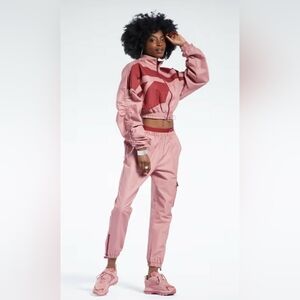 Reebok X Cardi B Sandy Rose Cargo Joggers NWOT